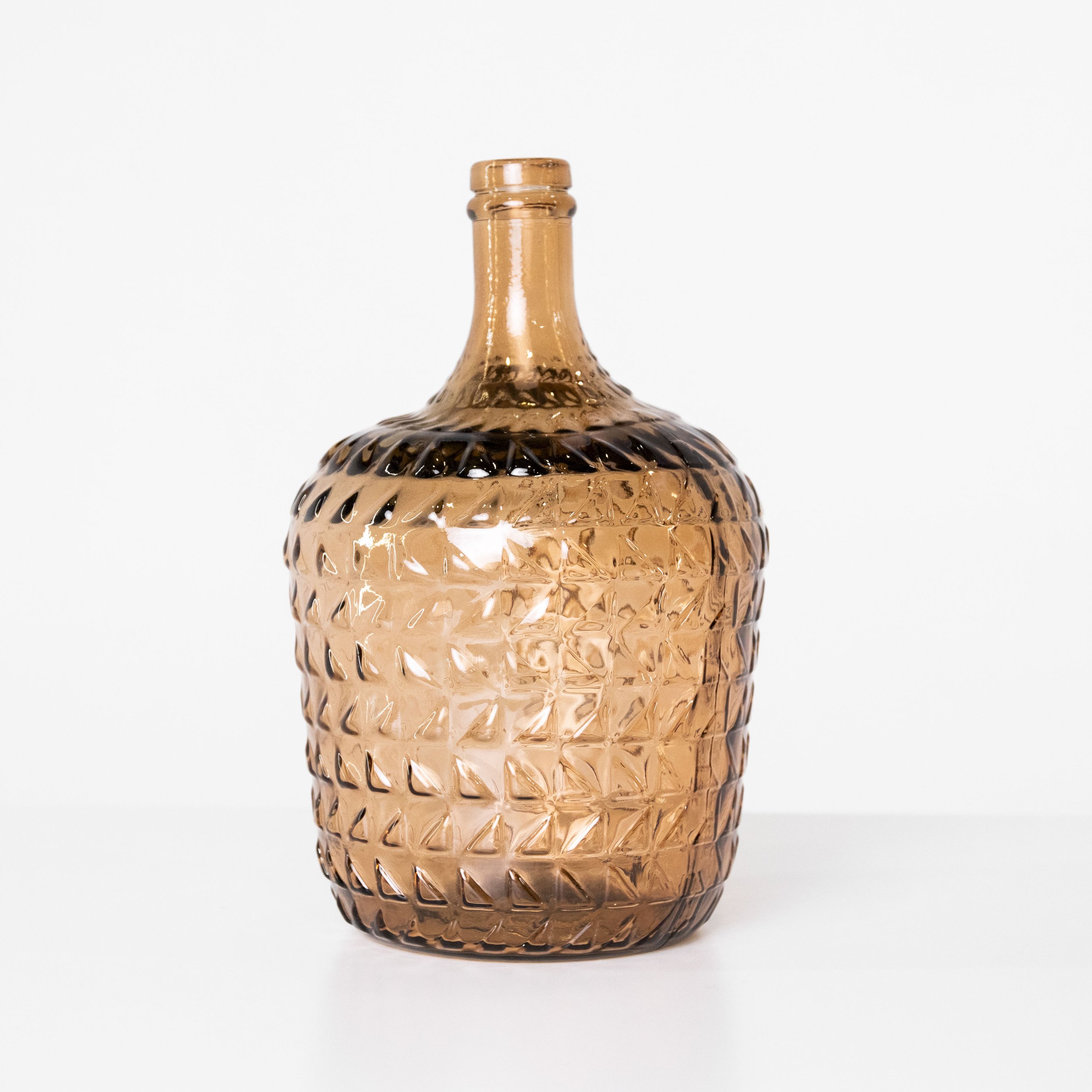 Brown Glass Jug Vase