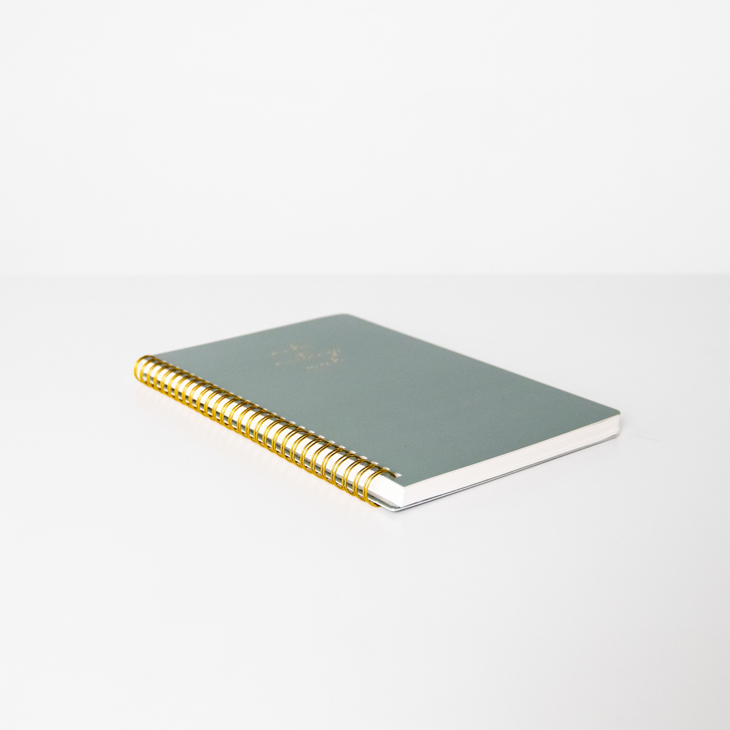Sage Green and Gold Notebook Planner