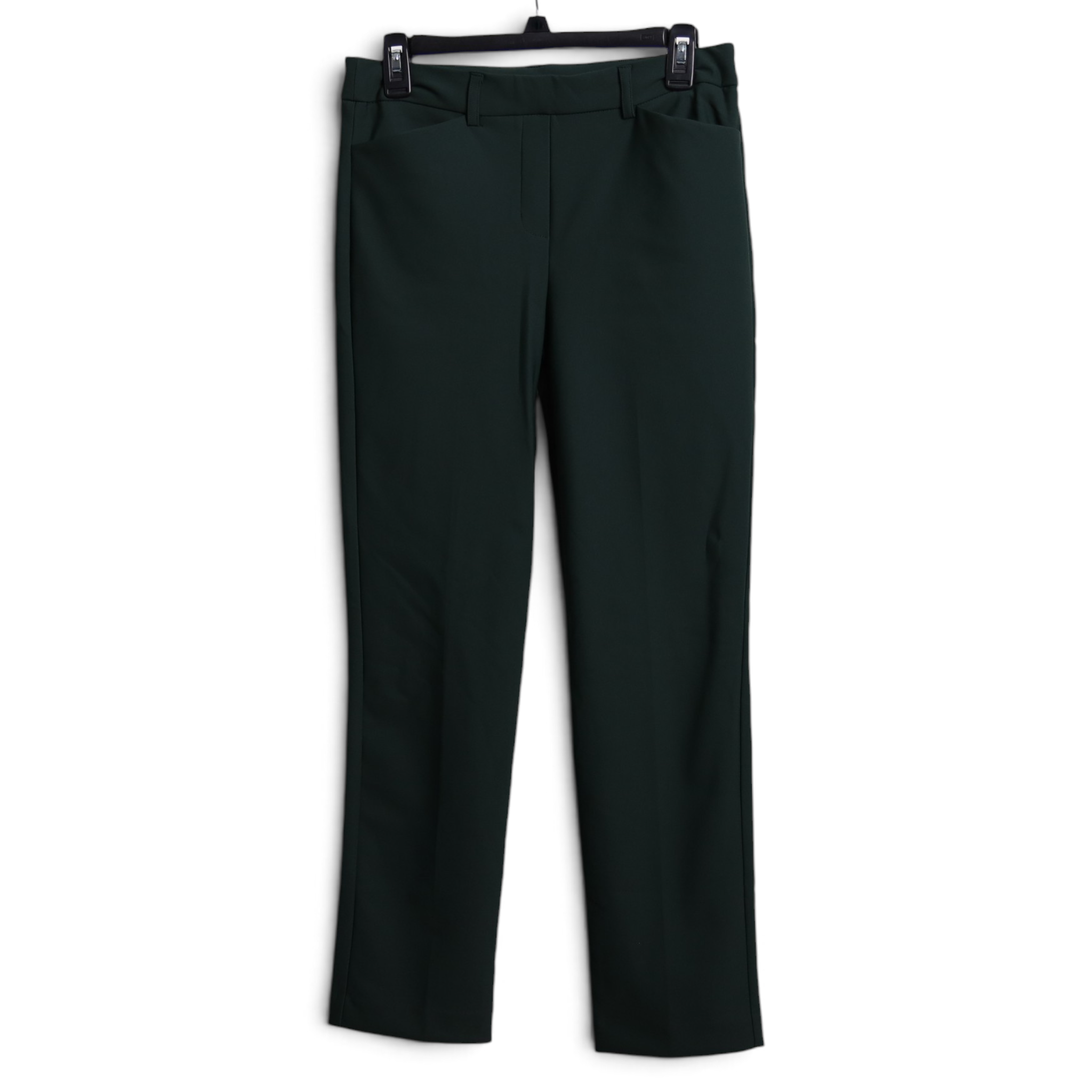 Dark Green Slim Fit Dress Pants
