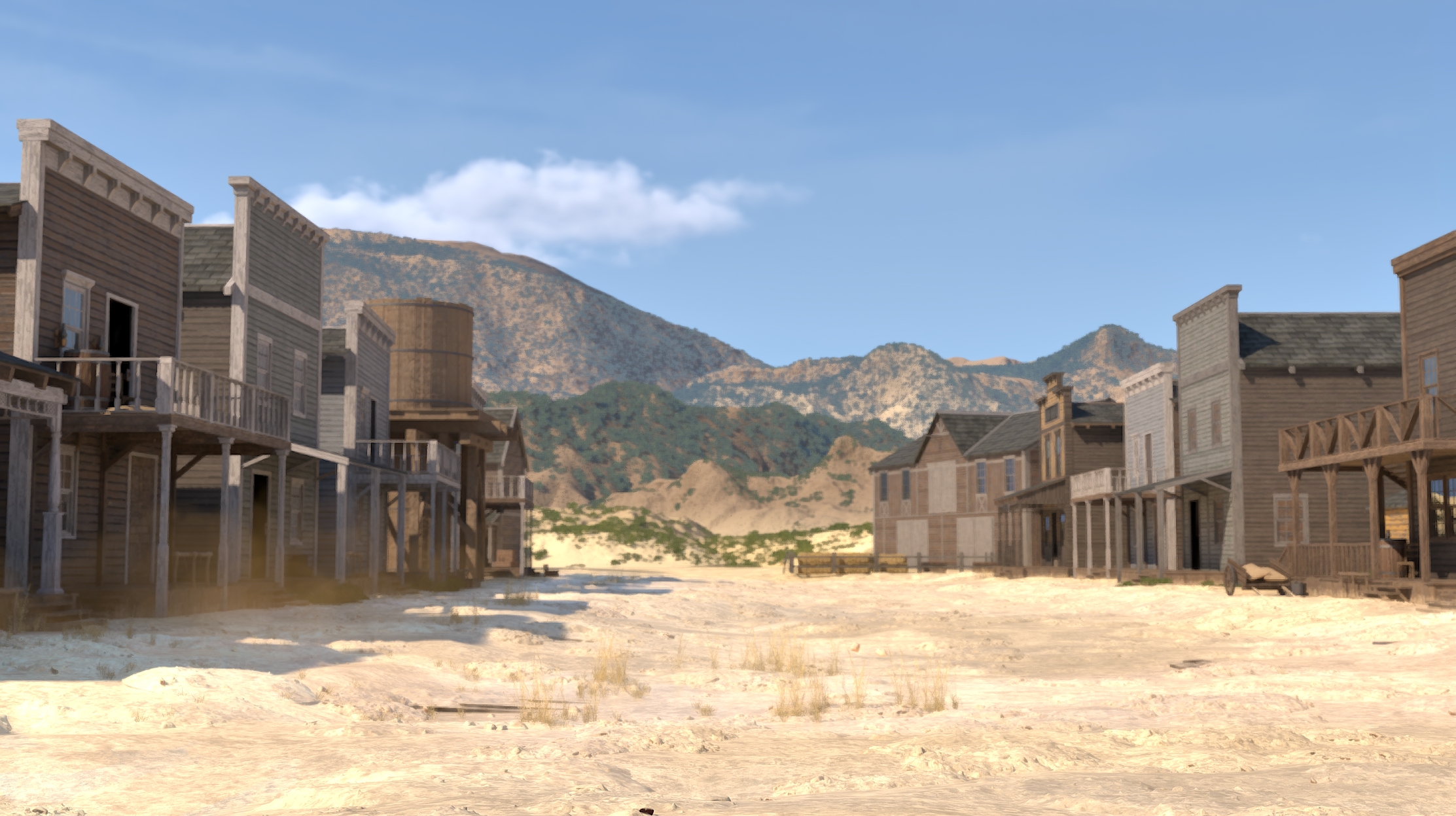 Western Desert Town
