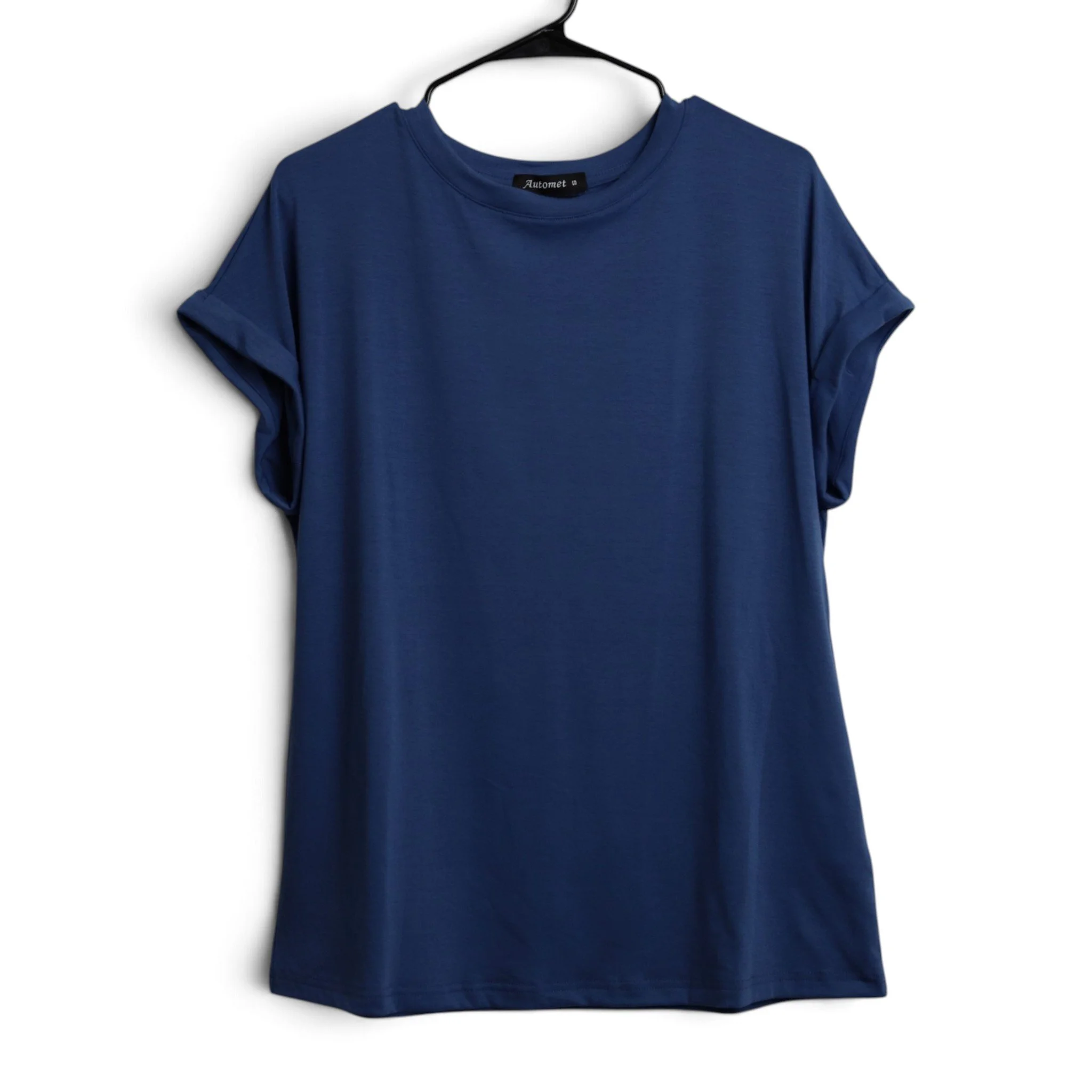 Blue Rolled Cuff Shirt