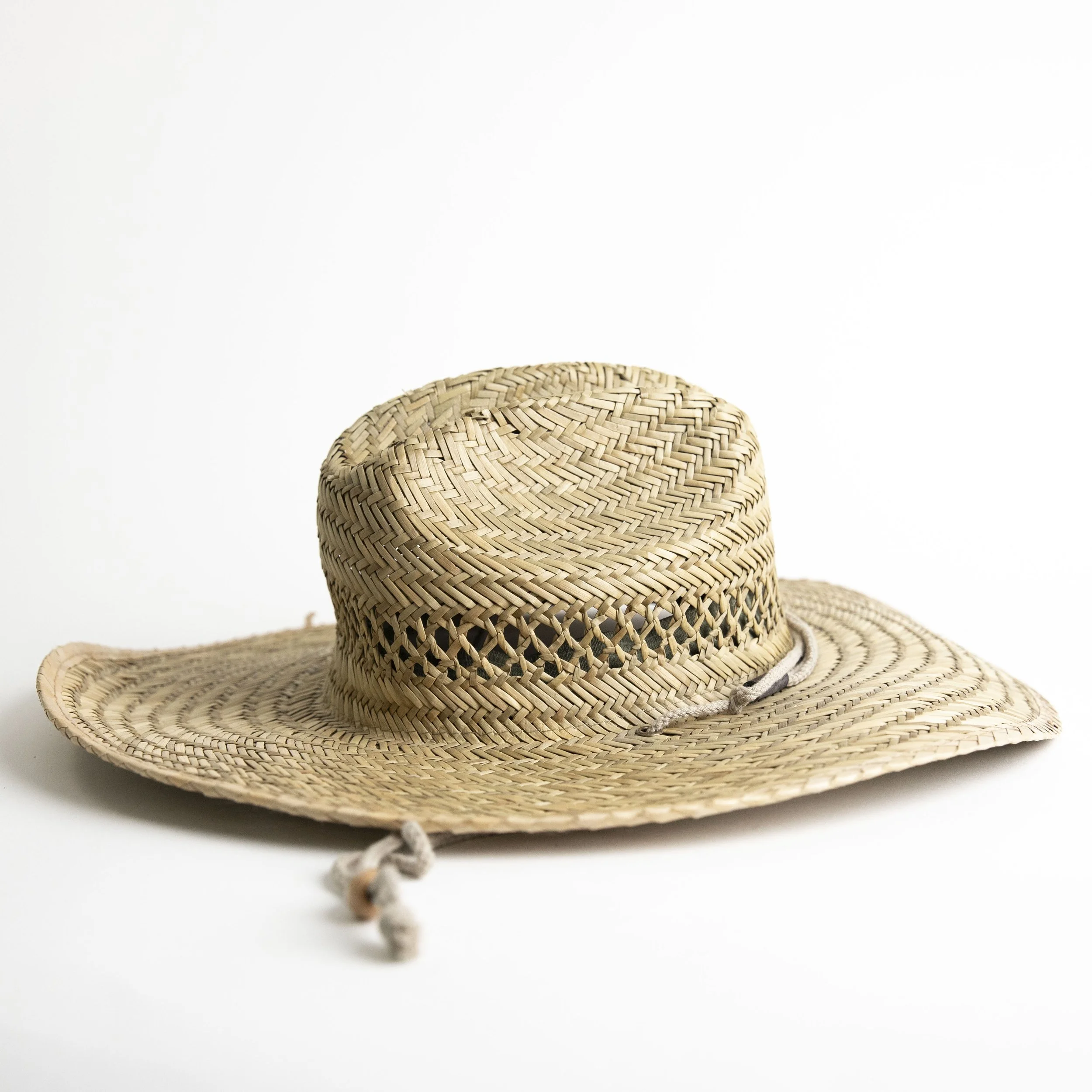 Wicker Sunhat With Chin Strap