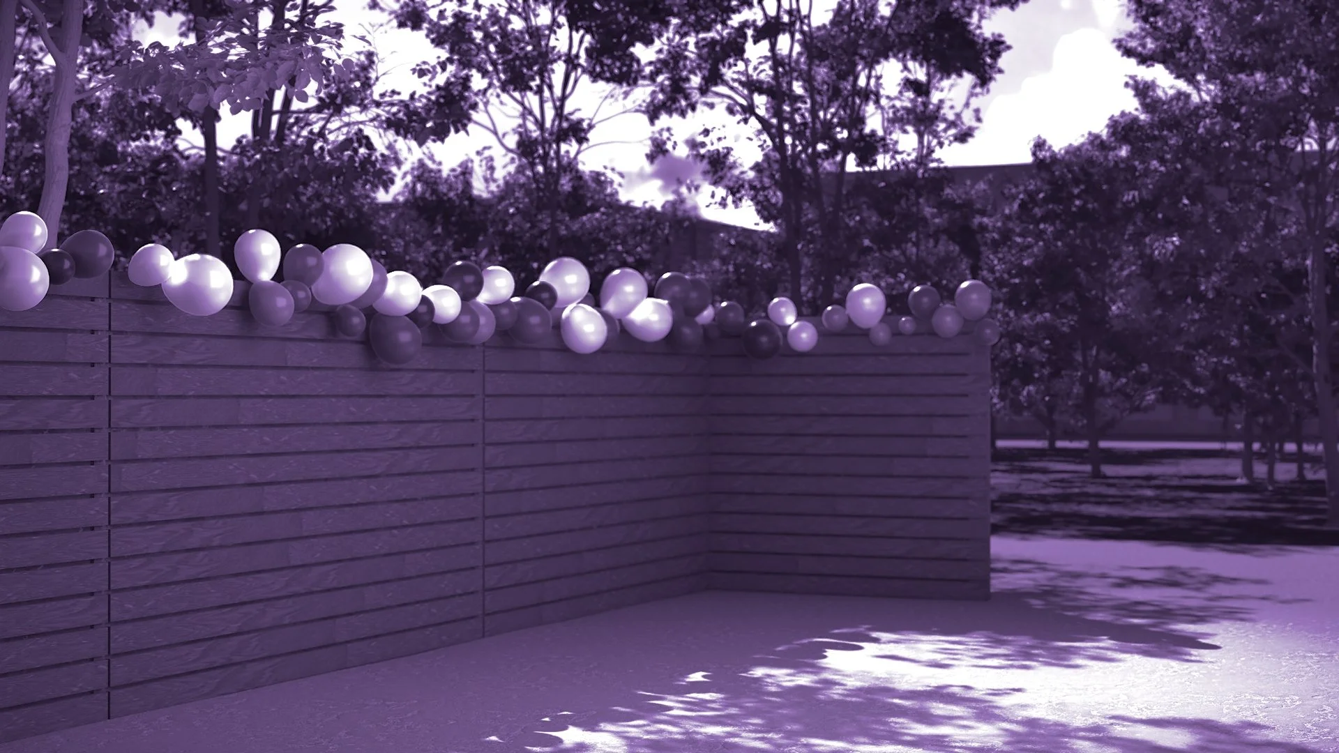 Monochromatic Outdoor Party