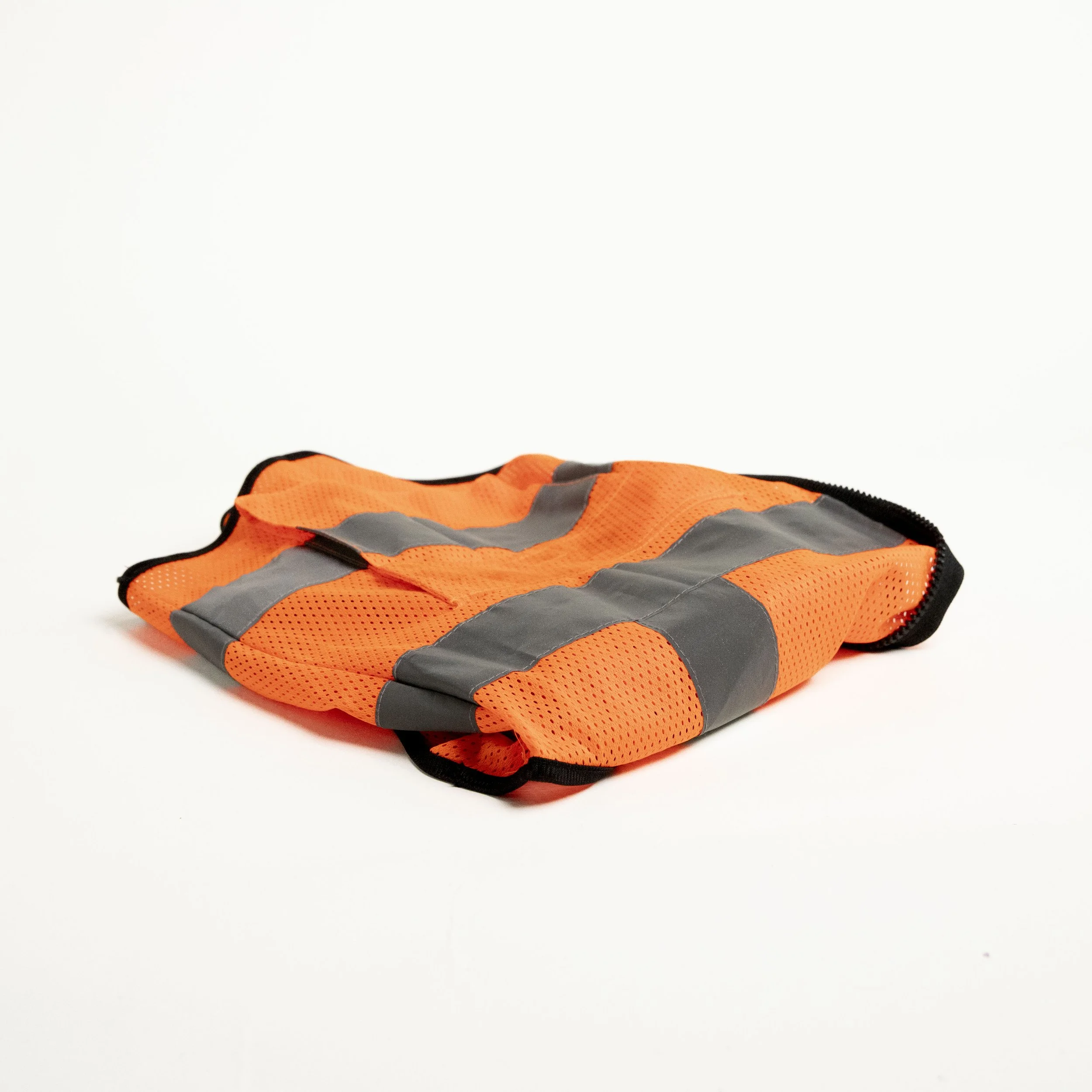 Orange Distreseed Safety Vest