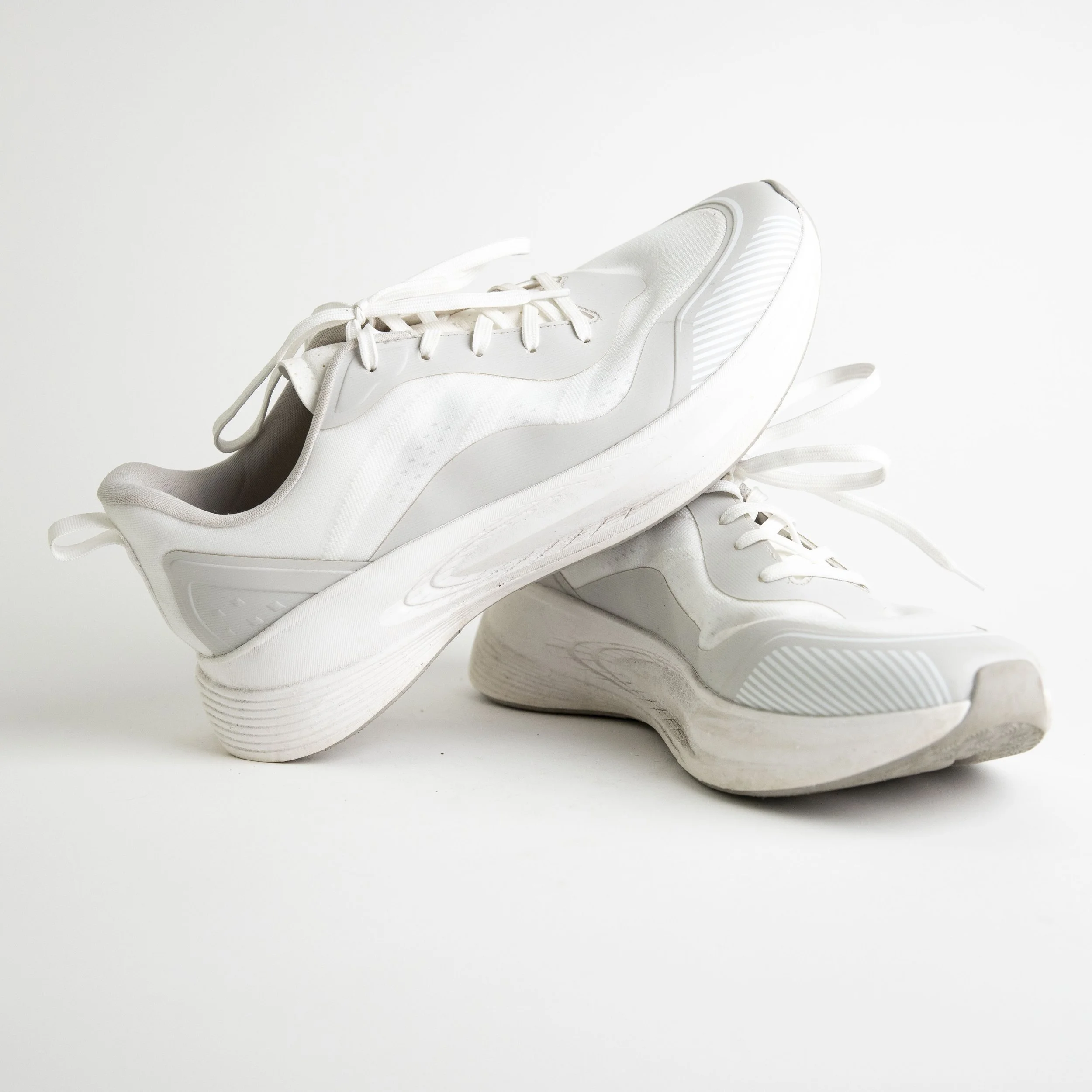 White And Gray Sneakers