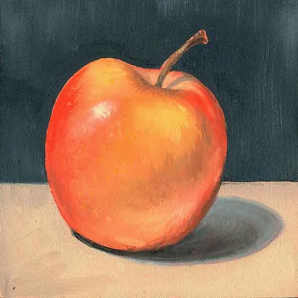 Tiny Apple Oil Painting Print