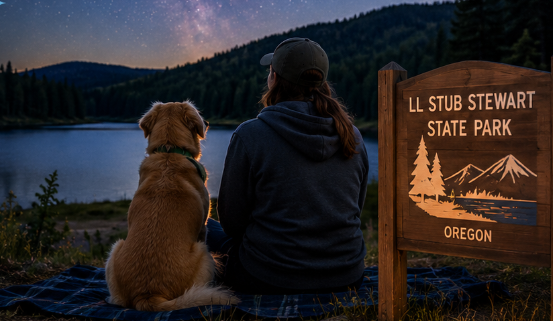 4th of July Stargazing in Dog-Friendly, Quiet Park