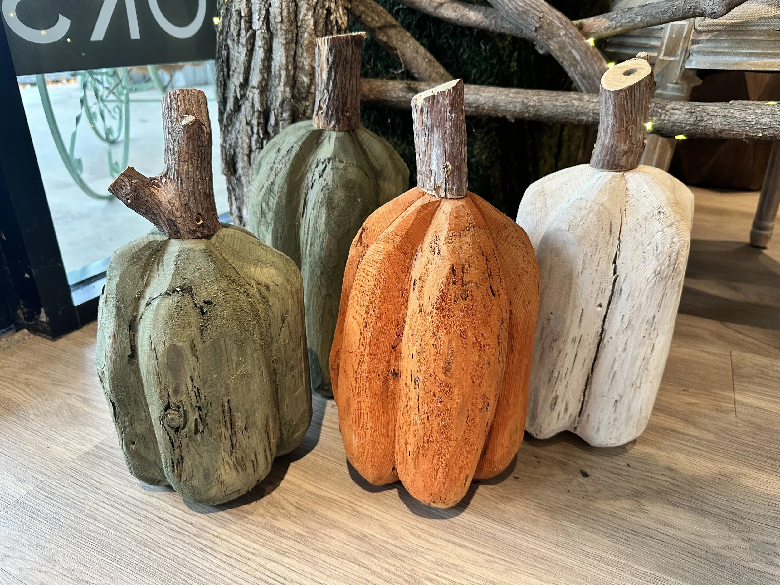 Artisan Hand Carved Medium Pumpkins