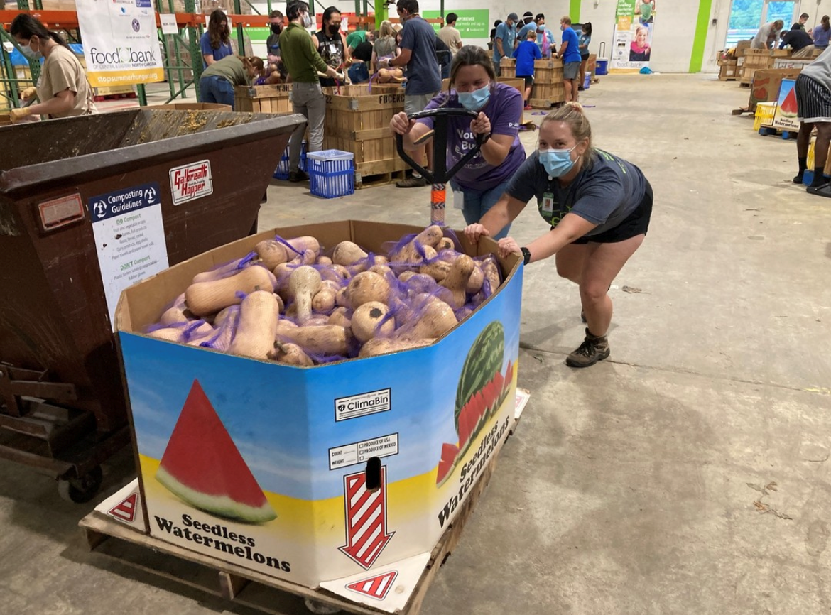 Volunteering in Downtown Raleigh