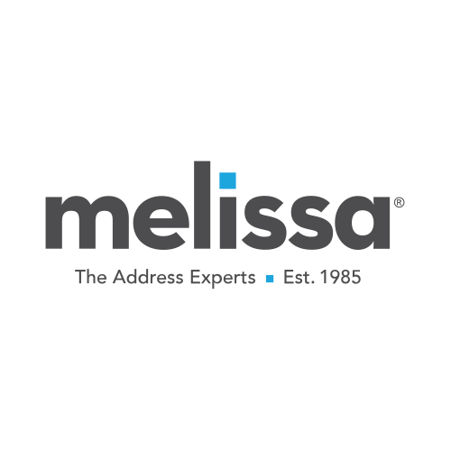 Melissa logo with the tagline "The Address Experts" and established year 1985.