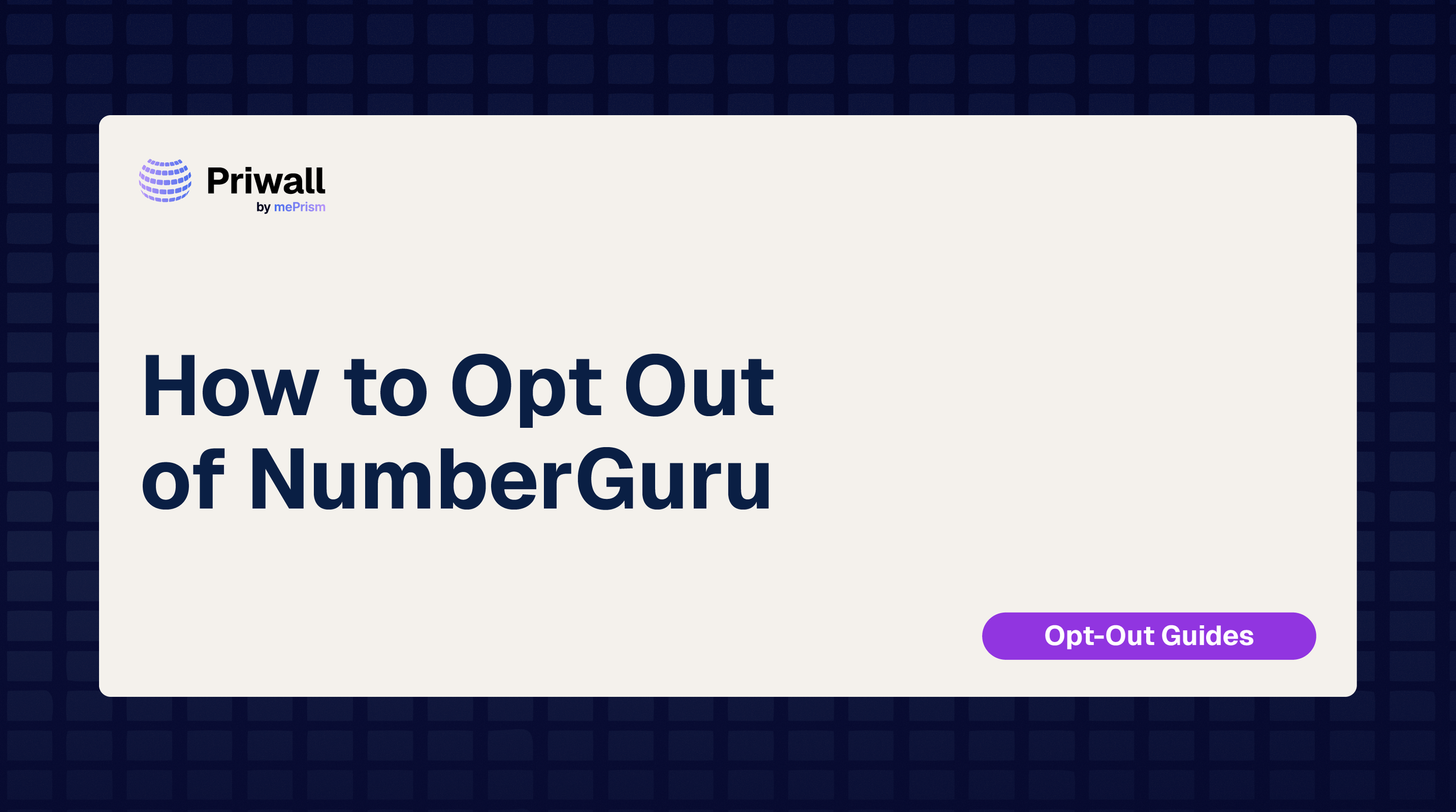 How to Opt Out of NumberGuru