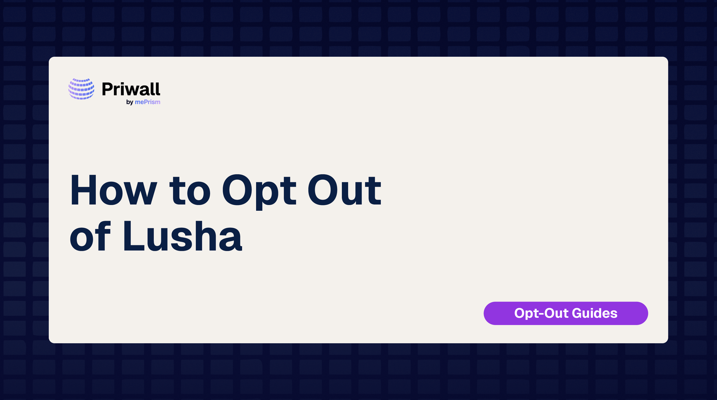 Lusha Opt-Out: Remove Your Info (2026)