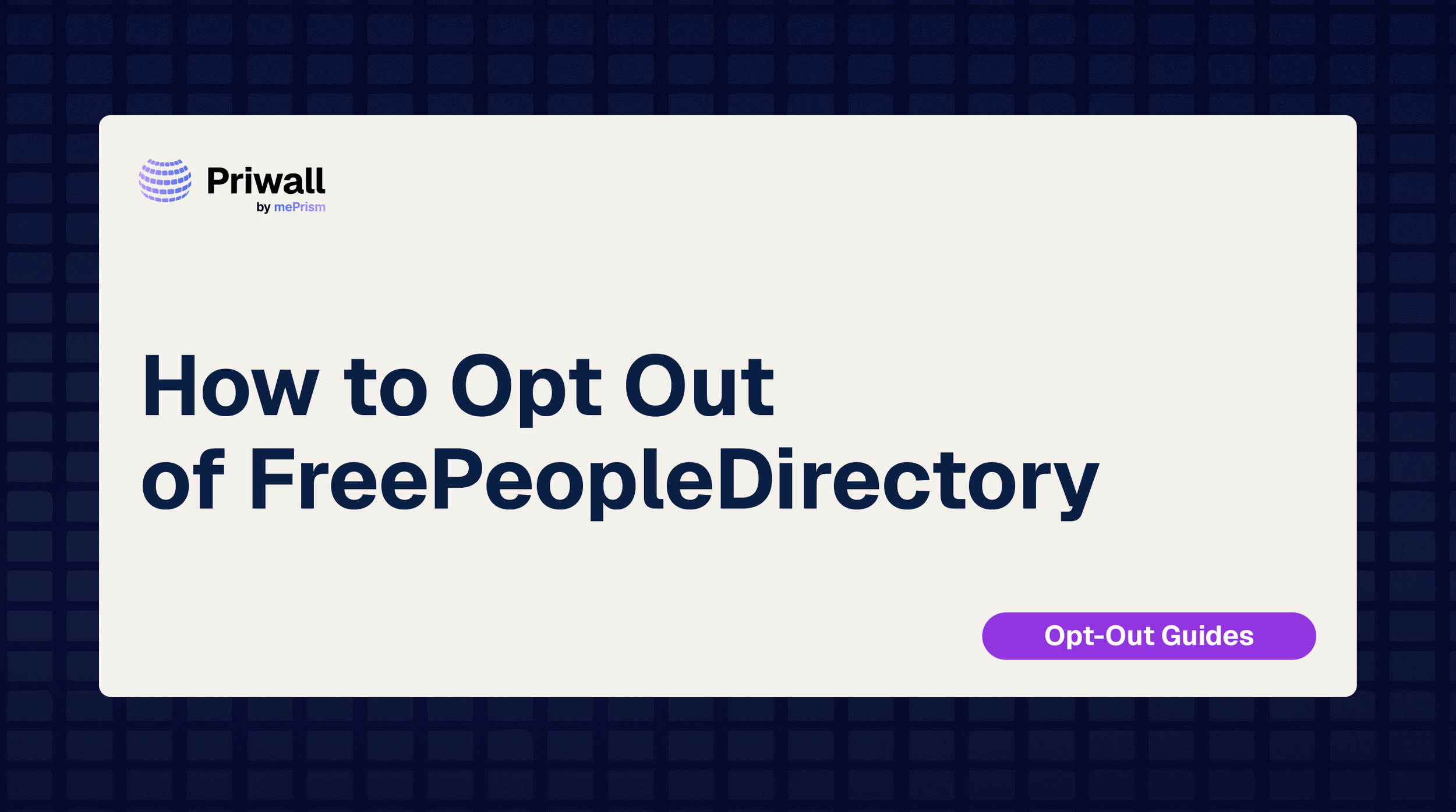 FreePeopleDirectory Opt-Out Guide (2026)