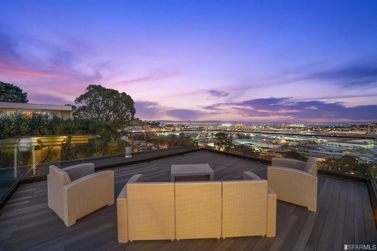 San Francisco Modern Roof Deck With Glass Railings — San Francisco Bay Area general contractor