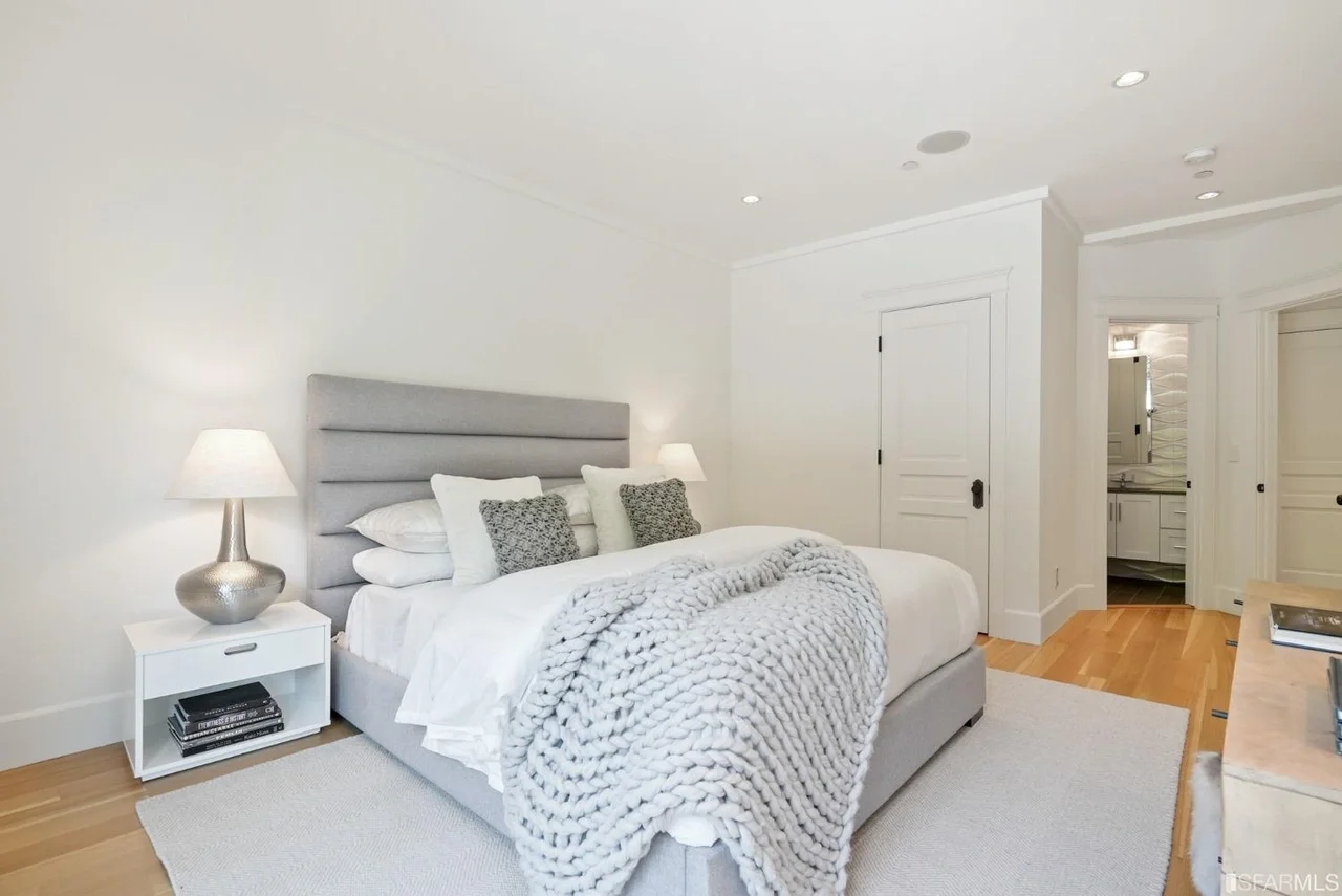 Bedroom refresh with recessed lighting and neutral finishes — San Francisco Bay Area general contractor.