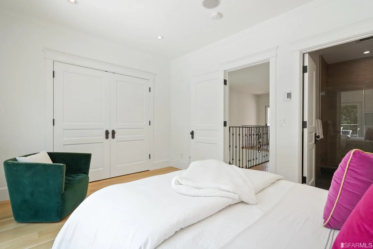 Bedroom renovation with updated closet storage and clean finishes — San Francisco Bay Area general contractor.