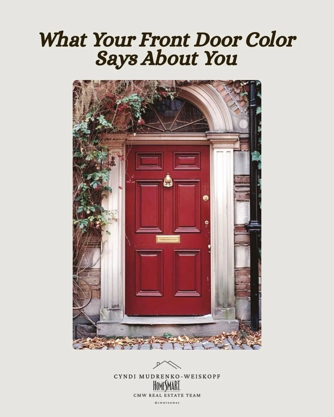 Your front door sets the tone before anyone even steps inside. 🏡 

From bold colors to soft neutrals and warm wood tones, every choice tells a story about your home (and you).

Which door color fits your vibe &mdash; or are you thinking about switch