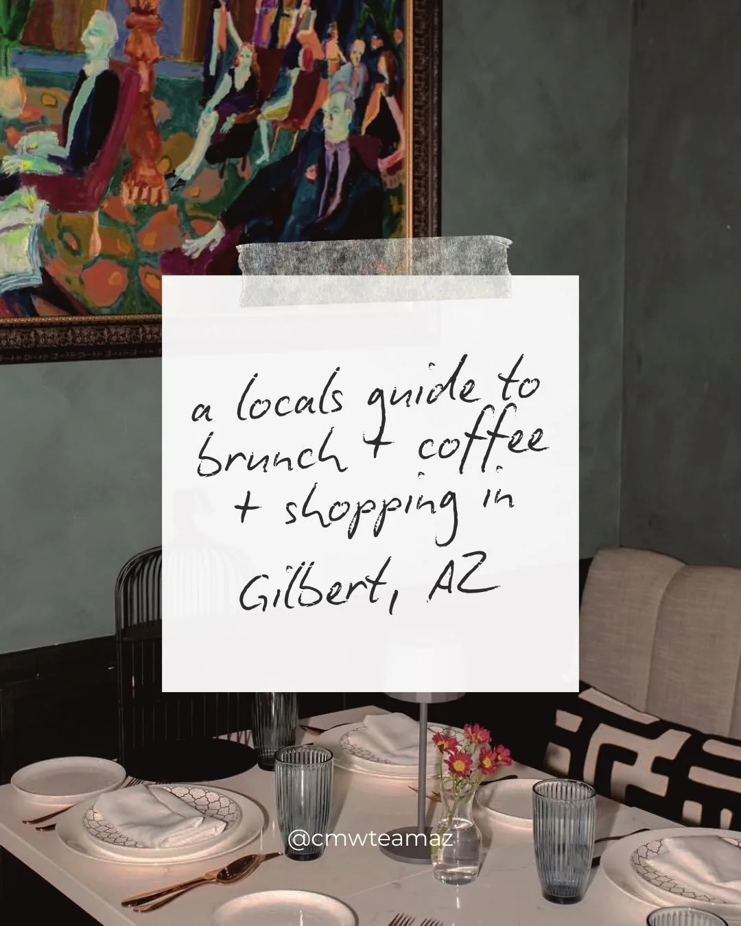 If you&rsquo;re looking for something to do this weekend &mdash; slow down a little ☕️

No rushing, no agenda &mdash; just warm vibes, good meals, and shops worth wandering through.

My go-to coffee + brunch + shopping morning in Gilbert.

📌 Make su
