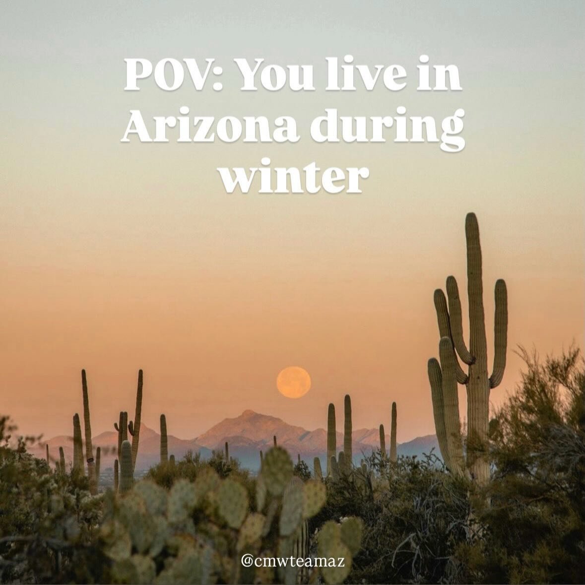 While other states are digging out of winter storms&hellip;
we&rsquo;re opening the windows, grabbing iced coffee, and dining with friends and family on the patio ☀️🌵

Arizona spring just hits different. This is the season where everyone else says, 