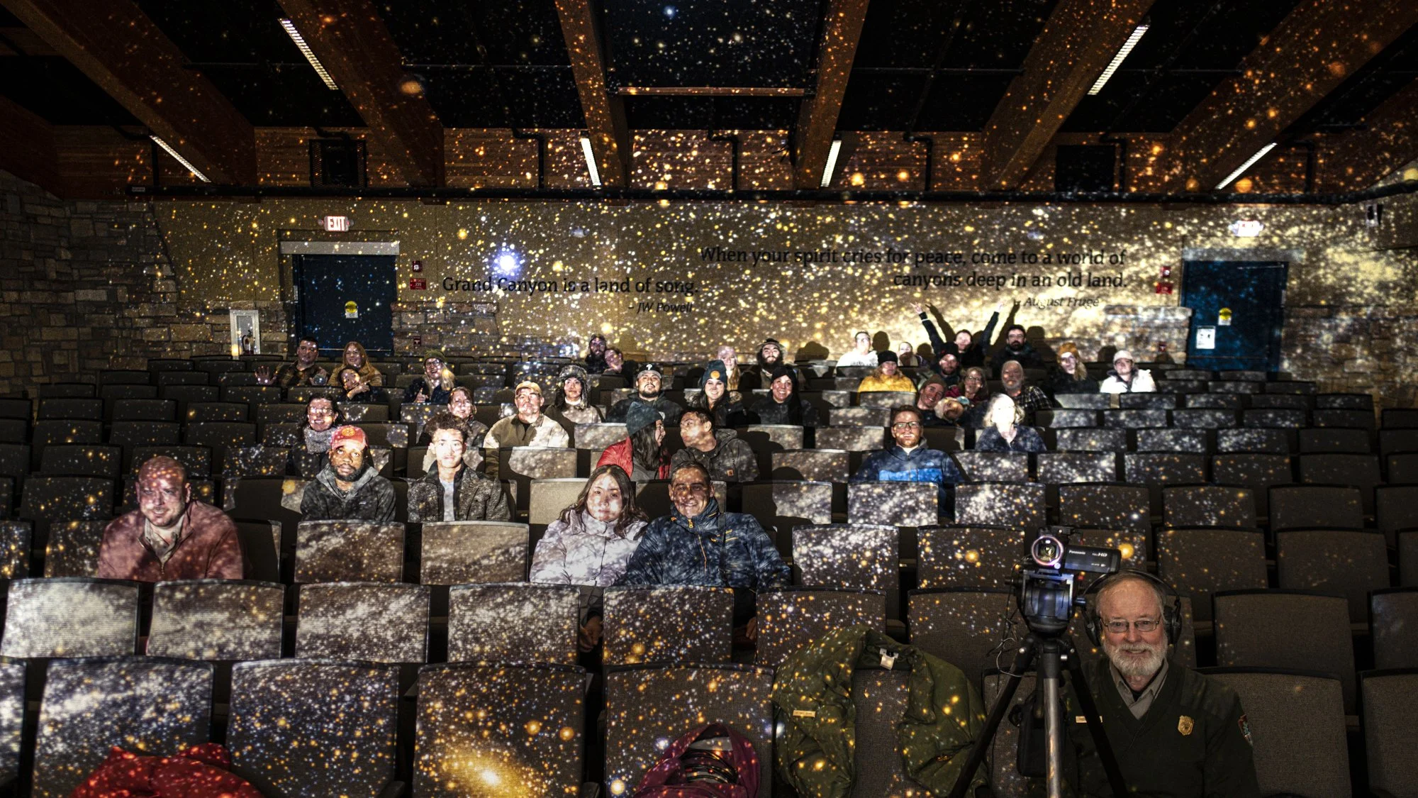 Andromeda Galaxy were posing with my audience at presentation of Pilgrimage of Light
