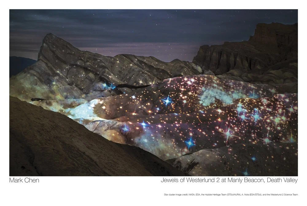 Postcard, autographed: Jewels at Manly Beacon, Death Valley