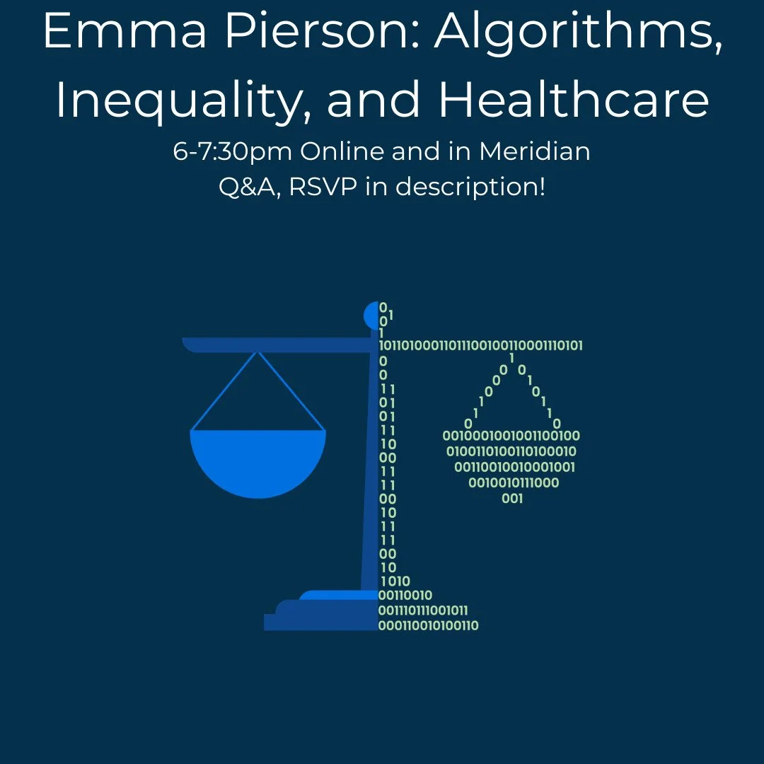 RSVP and get the join link here! https://luma.com/8ym5v2zw
​Can machine learning help us build a fairer world? While algorithms are often criticised for reinforcing inequities, data science can also be a powerful force for advancing justice and impro