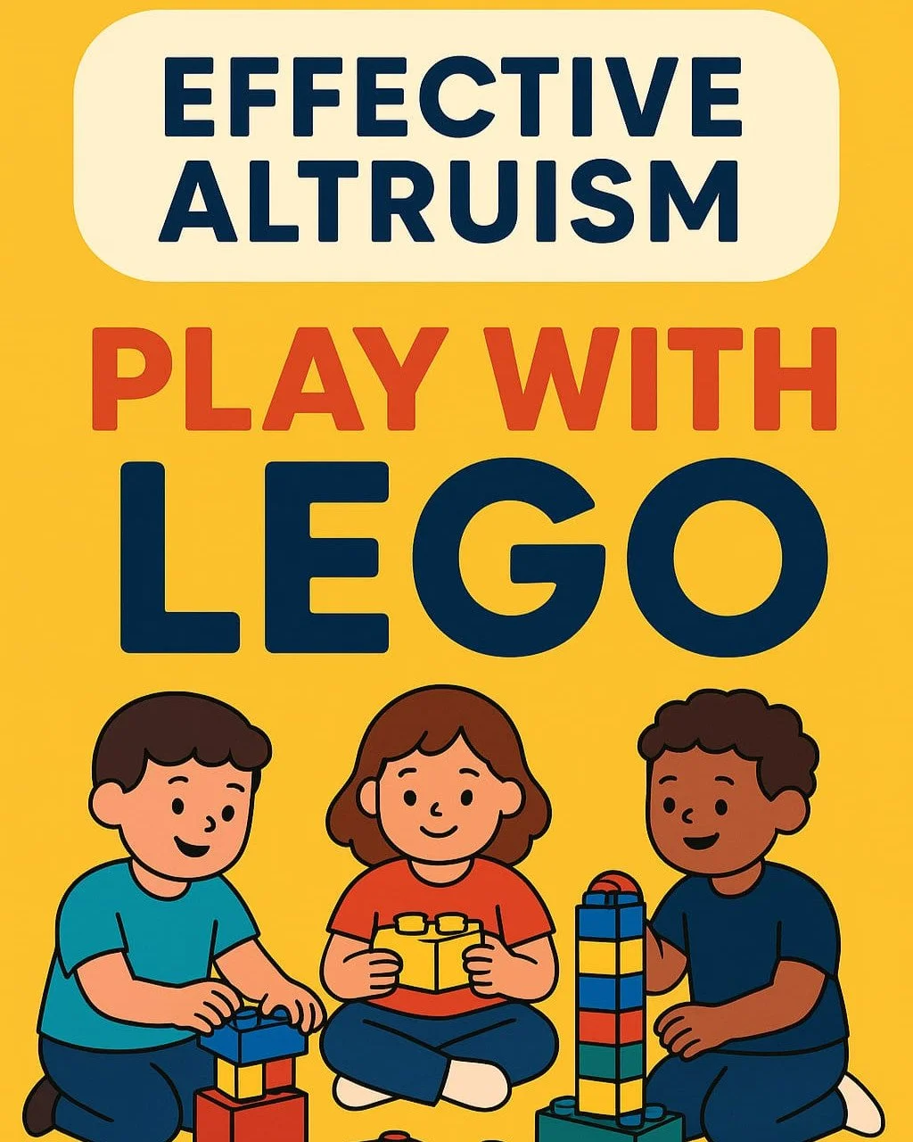 Effective altruism themed social - Lego🧱 and Pizza 🍕!

Sure it perhaps seems a little childish to play with little plastic bricks while discussing how best to contend with the worlds problems. But as C.S Lewis once said 
&quot;When I became a man I