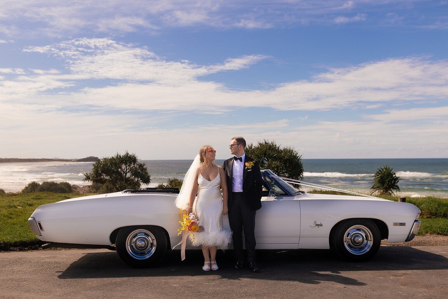 Such a vibe! We loved Olivia + Nick's colourful wedding day 🧡

Wedding suppliers:

Photographer @figtreepictures
Venue @osteriaweddings
Celebrant @thesurfingcelebrant
Florist @theelectricrose
Videographer 
Dress @kwhbridal
Suit @mjbale
Bridesmaid dr