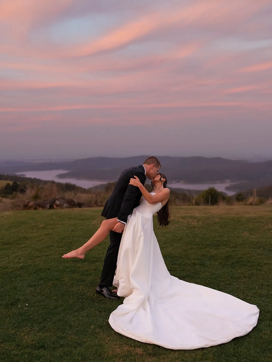 Stunning Jade + Jacob at Rosewood Estate⁠ 🩷
⁠
Wedding suppliers:⁠
⁠
Photographer &amp; videographer @figtreepictures⁠
Venue @rosewoodestate⁠
Celebrant @weddingsbyyazmin⁠
Florist @kdflowerdesign_⁠
Dress @nbluxe⁠
Suit @institchu⁠
Bridesmaid dresses @b