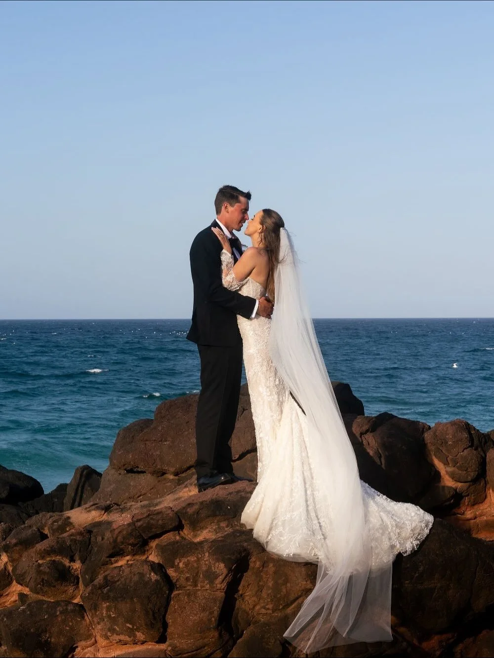 A day by the coast for Chloe + Daniel.⁠
⁠
Photographer @figtreepictures⁠
Venue @ancoraweddings⁠
Celebrant @electriclove_weddings⁠
Florist @wild.pollen⁠
Videographer &amp; content creator @creativehausweddings⁠
Bridesmaid dresses @becandbridge⁠
Makeup