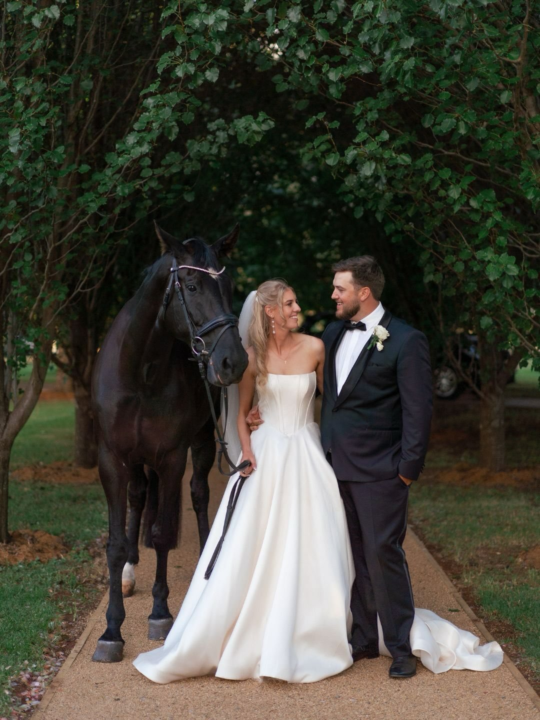 A beautiful hinterland wedding for Jamie + Angus. Snapshots from a perfect day 🤍
⁠
Photographer @figtreepictures⁠
Florist @theenchantedfloristtoowoomba ⁠
Dress &amp; suit @ferrari_formalwear_and_bridal⁠
Makeup @clairehamiltonmua⁠
Hire @rangeeventhir