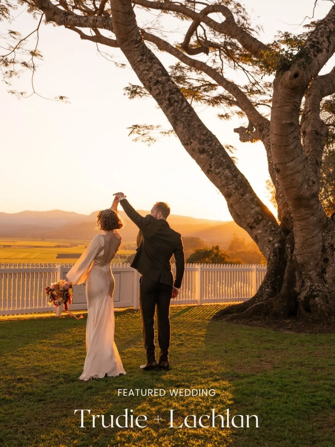 We just had to feature this beautiful wedding over on our blog! Trudie + Lachlan celebrated their wedding at Fins Plantation House 💫⁠
⁠
If you&rsquo;re thinking of hosting your big day at this epic venue, check out our link in bio!⁠
⁠
Photographer @