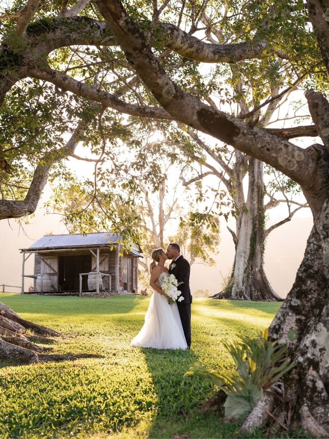 Sneak peeks from Kirra + Andrew&rsquo;s stunning day at Cowbell Creek. Dreamy moments to cherish for a lifetime. ⁠
⁠
Photographer @figtreepictures⁠
Venue @cowbell_creek⁠
Celebrant @katecelebrant⁠
Florist @missylabelle⁠
Dress @luvbridal⁠
Makeup @natal