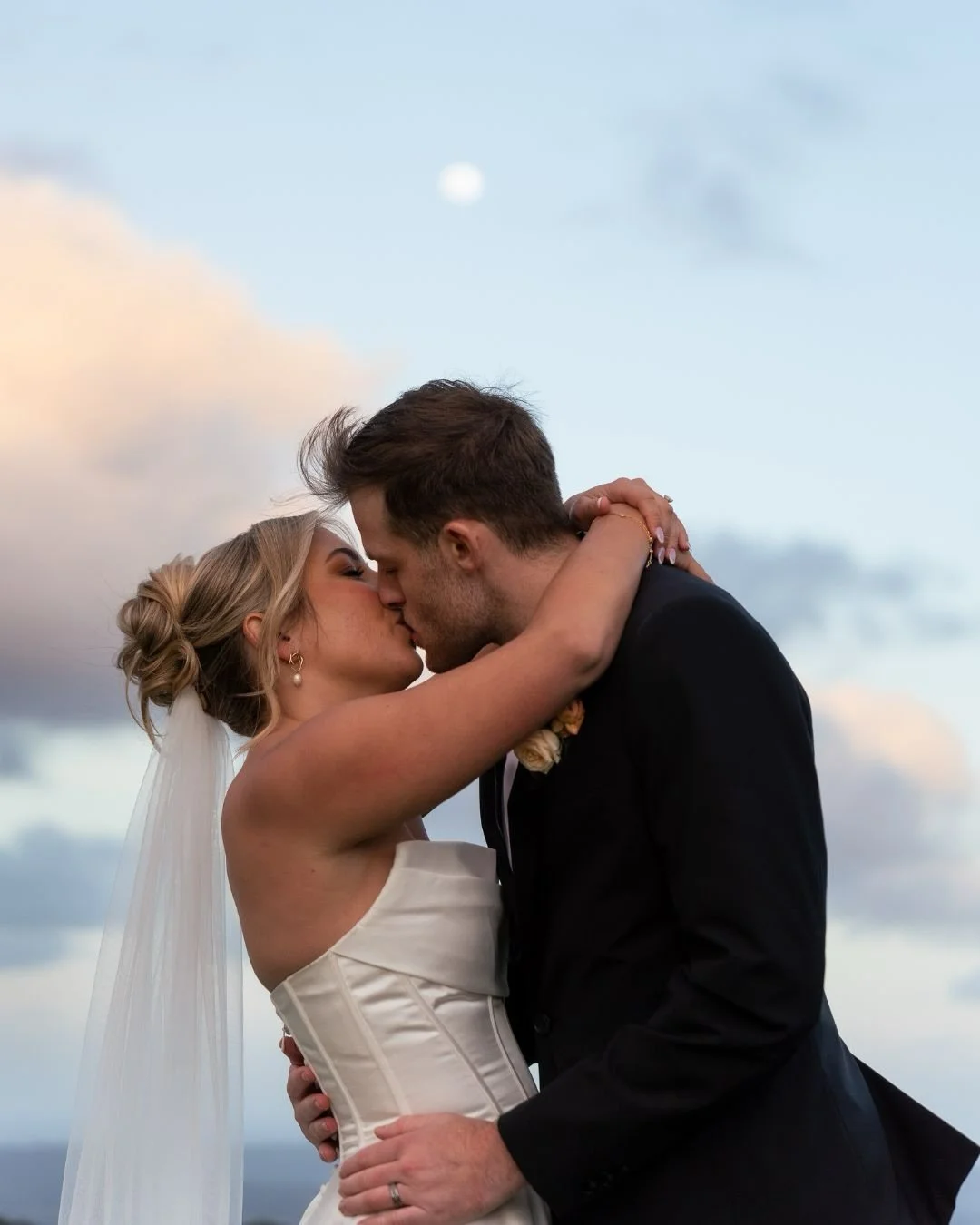 Wedding portraits under a full moon with Tara + Ryan.⁠
⁠
Photographer + Videographer @figtreepictures⁠
Venue @flaxtongardens 
Celebrant @lauraclaircelebrant 
Florist @willowbudflowers⁠
Dress @luvbridal @madilanebridal⁠
Suit @ydaustralia⁠
Bridesmaid d