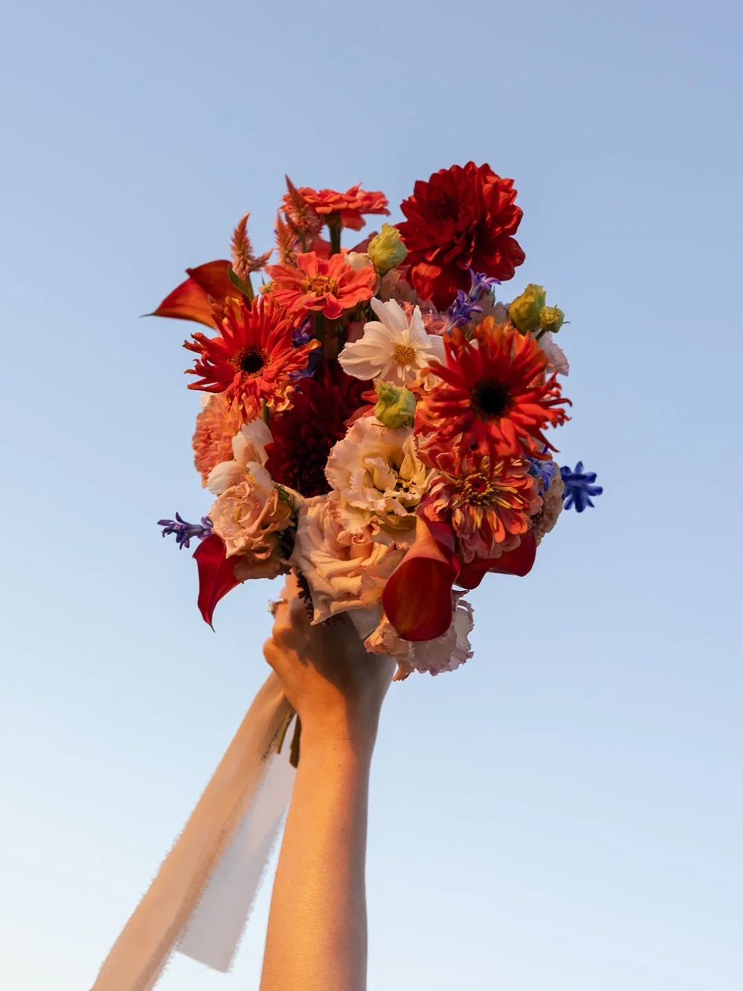 Brittany + Martin&rsquo;s wedding day at Summergrove Estate ✨ Golden light, vibrant blooms, and dusty pink skies wrapping up the most beautiful celebration.⁠
⁠
Photographer @figtreepictures⁠
Venue @summergroveestate⁠
Celebrant @celebrantaf.au⁠
Floris