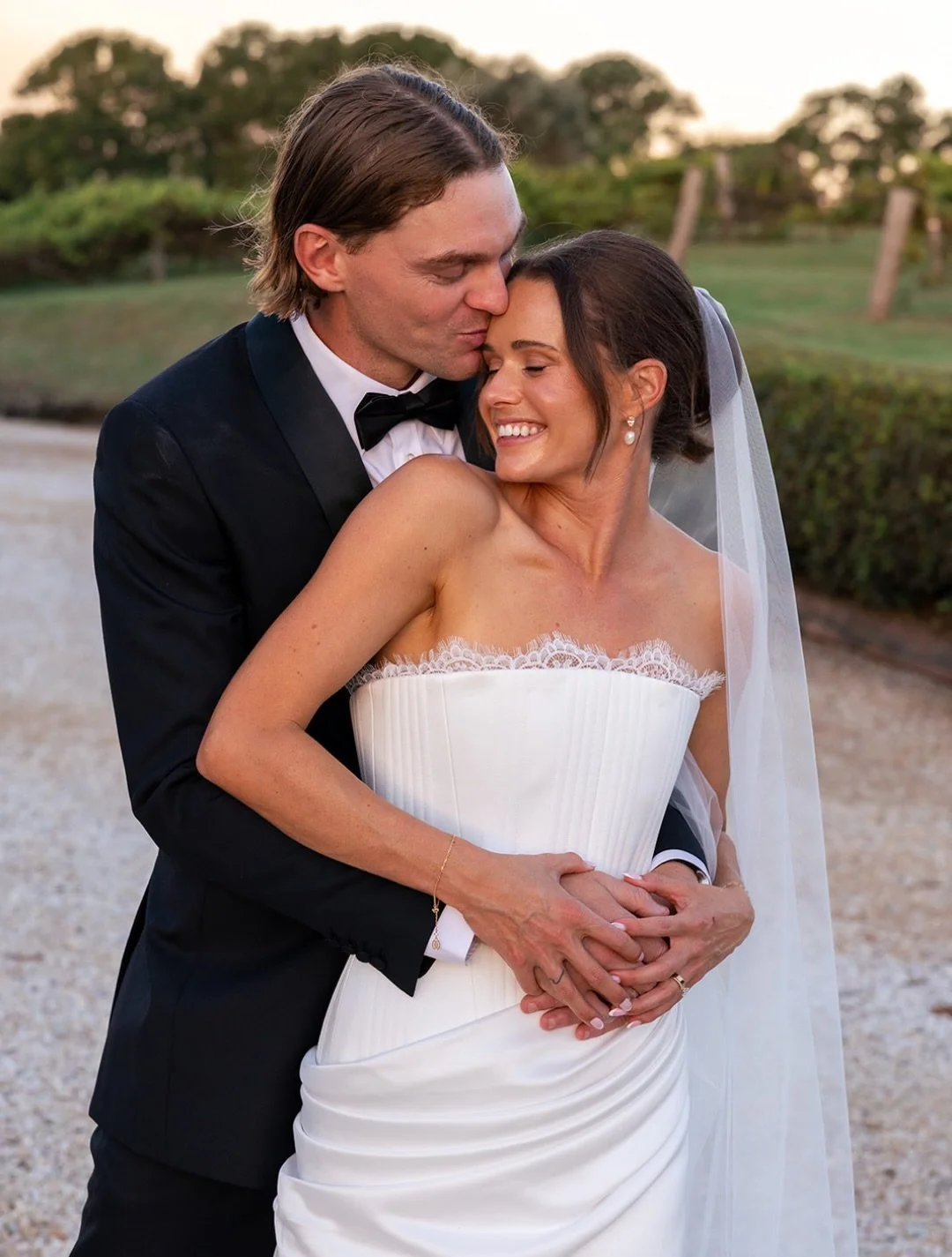 Caitlin + Corey 🤍 Best vibes, best people, and the most stunning day at Summergrove Estate.

Photographer @figtreepictures
Venue @summergroveestate
Celebrant @saraharcherweddings
Content creator @moments_bykait
Dress @kyhabride
Makeup @madiwolfemua
