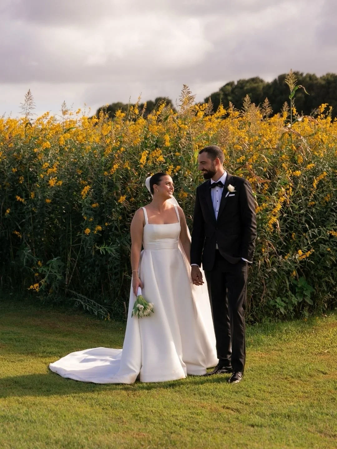 Bright and beautiful moments from Brigitte + Daniel&rsquo;s big day 💛
⁠
Photographer @figtreepictures⁠
Venue @farm.and.co.weddings 
⁠
