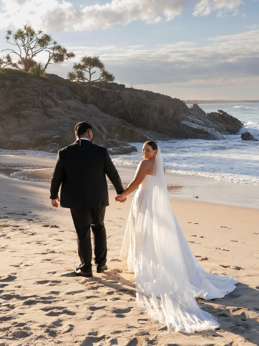 Just married! Sneak peeks from Katrina + Justin&rsquo;s stunning coastal wedding. 

Photographer &amp; videographer @figtreepictures
Venue @osteriaweddings 
Celebrant @married_bybeck 
Bouquets &amp; buttonholes @thebridalcollectiveau
Dress @theboutiq