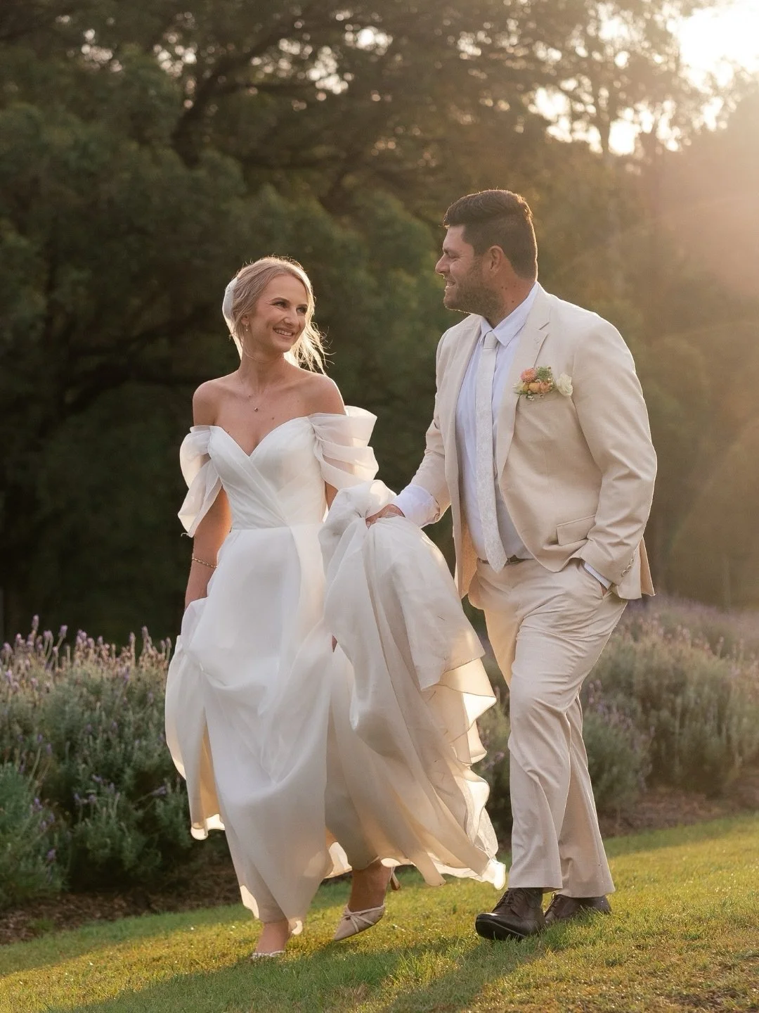 Golden moments with Casey + Thomas on their wedding day at Sirromet Winery 🍯✨

Photographer @figtreepictures
Venue @sirrometwines 
Celebrant @love_verified_ceremonies 
Florist @unveilingpoppystore 
Dress @luvbridal
Suit @politixmenswear
Bridesmaid d