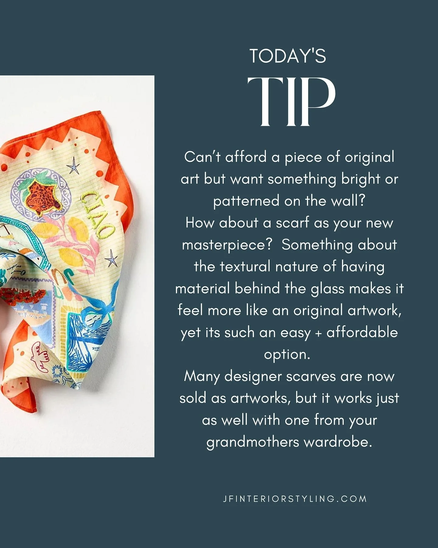 I&rsquo;m currently in Bali + I keep seeing gorgeous scarves + sarongs + think to myself &lsquo;I&rsquo;d put that on my wall as art&rsquo;. So why not!  If you go into Pinterest you will see heaps more inspo for this idea, it&rsquo;s especially popu