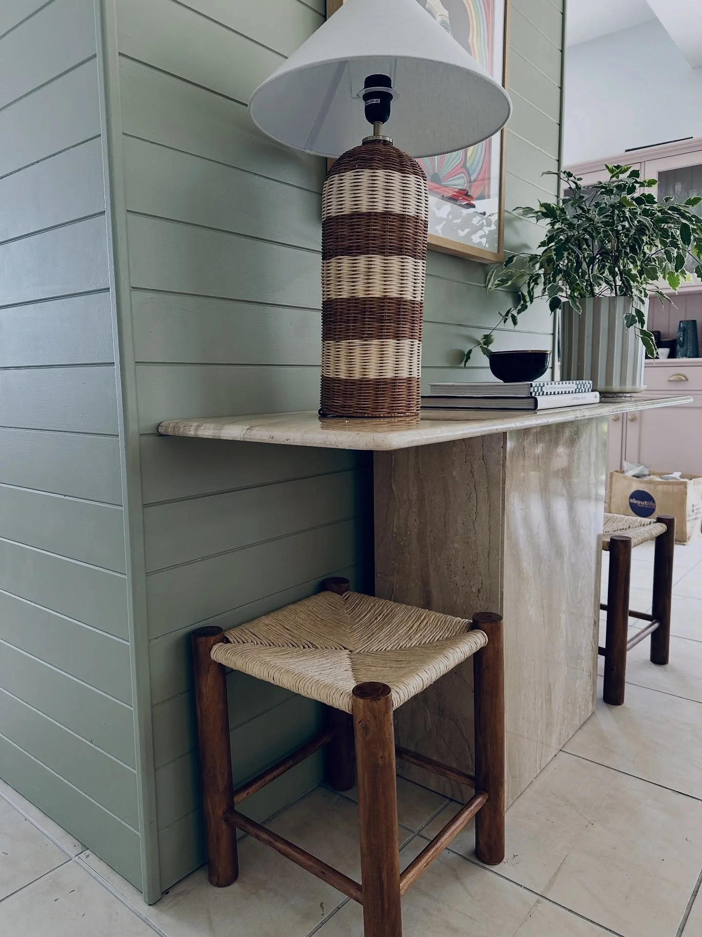 The humble houseplant is so underrated for lifting a room.  If you have a room that feels bla then a simple + affordable solution is a plant.  Please don&rsquo;t forget about the pot though!  Move away from the bland concrete grey one + instead check