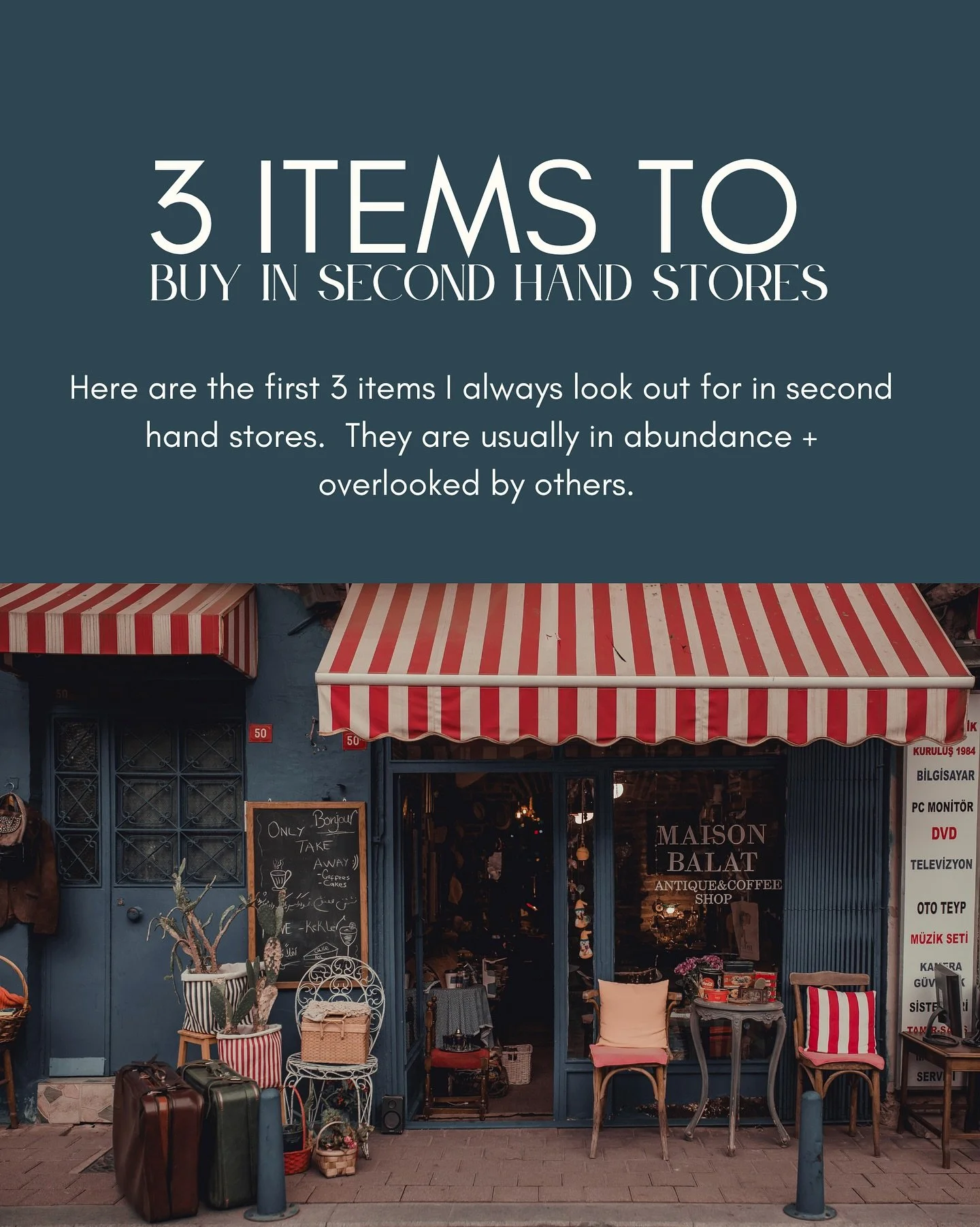3 items I always look for in second hand stores are MIRRORS, CANDLESTICKS and COFFEE TABLES.  Check out how I have styled them to make them feel modern for your homes.  I have a few more items I should mention too, want to know what they are?