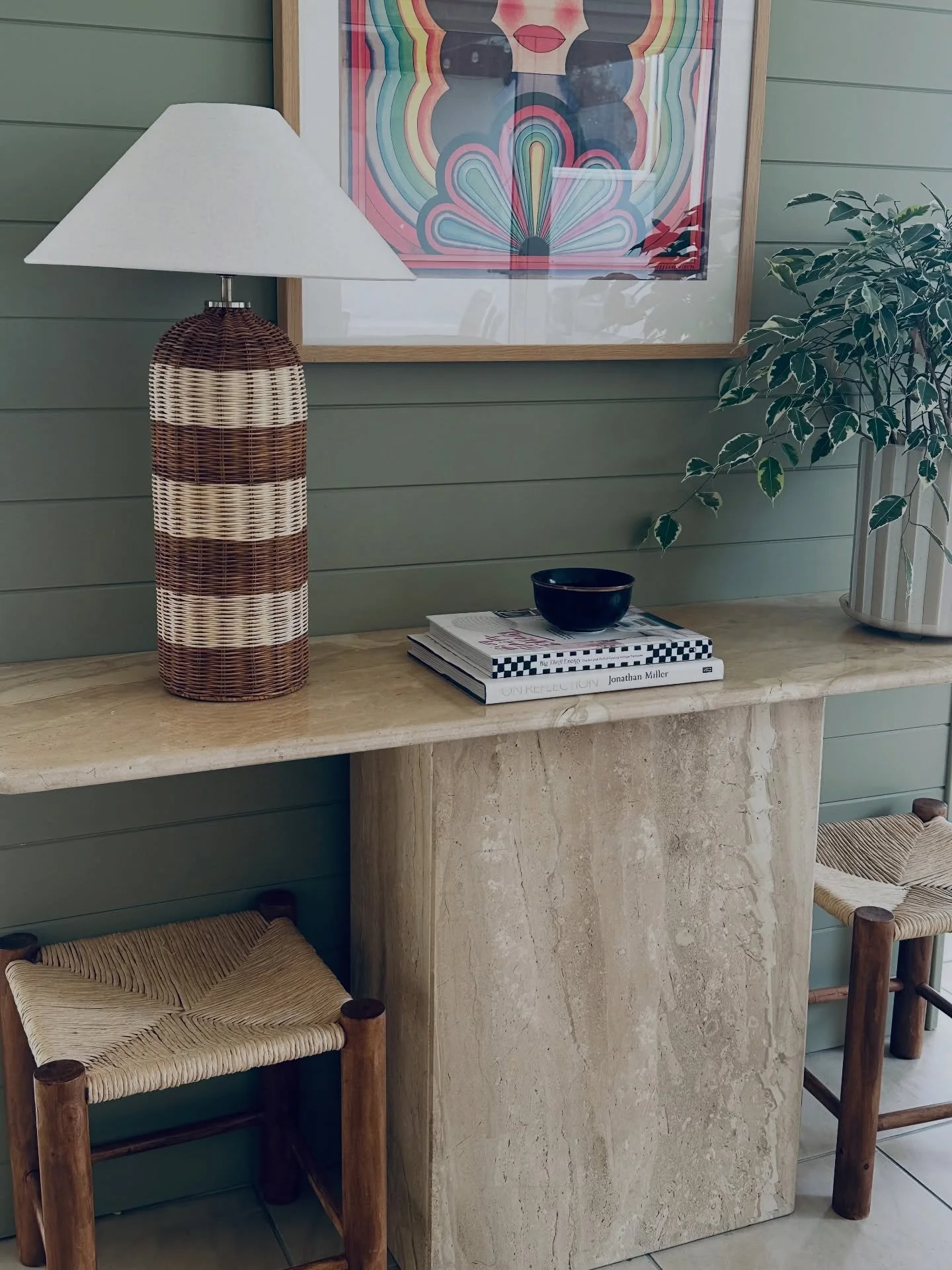 I was thinking about FORM vs FUNCTION + it reminded me of a little upcycle project inspired by @styled.by.mel (thank you for the amazing idea Mel!) It involved $20 @spotlightstores stools which I now use in two spots, one for form + the other for fun