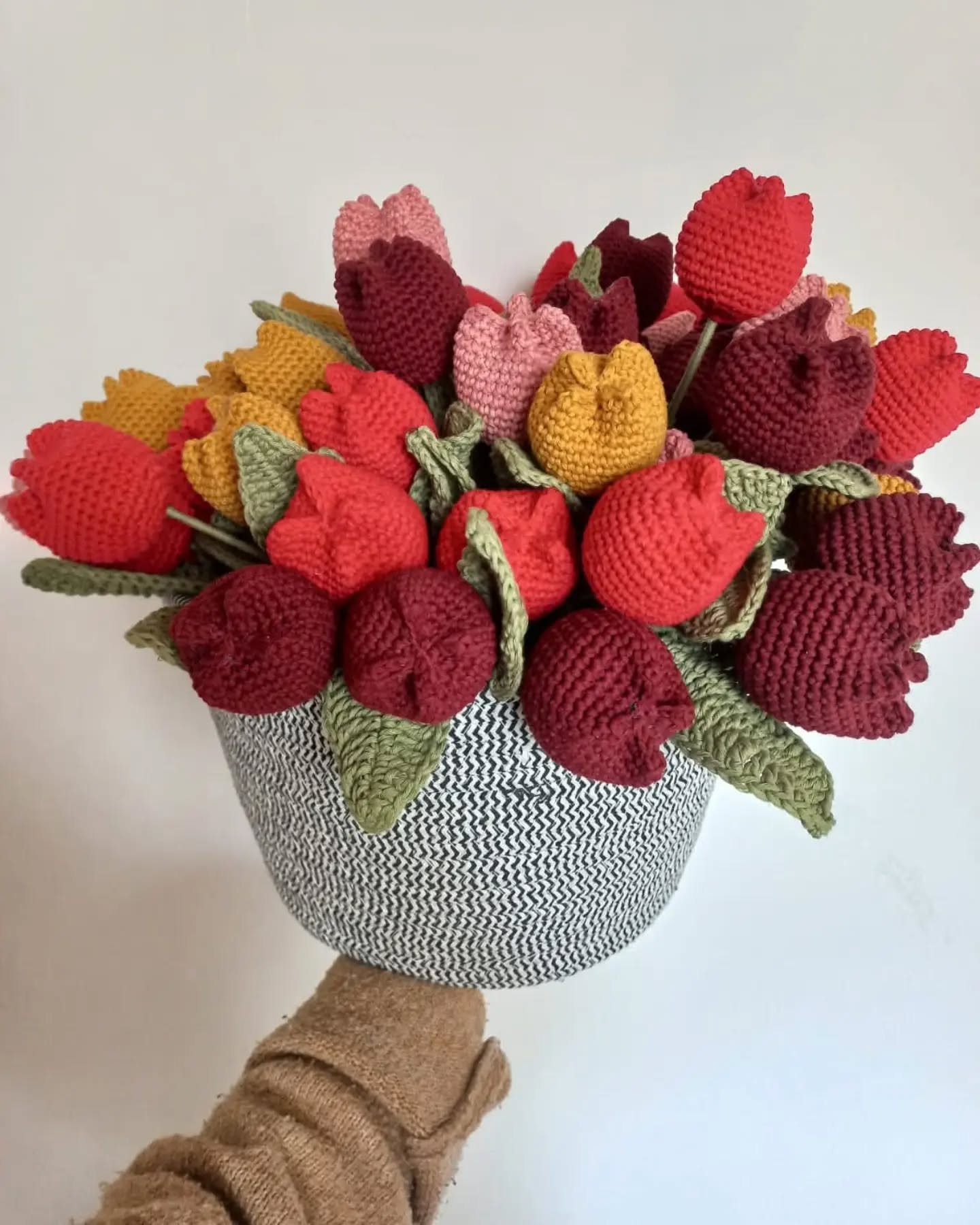 About 70% of cut flowers in the United States are imported from Colombia. These crochet tulips by Luisa of Roja Osa (@roja.osa) offer a different kind of bouquet&mdash;handmade, colorful, and designed to last.

The flower industry leaves a heavy envi