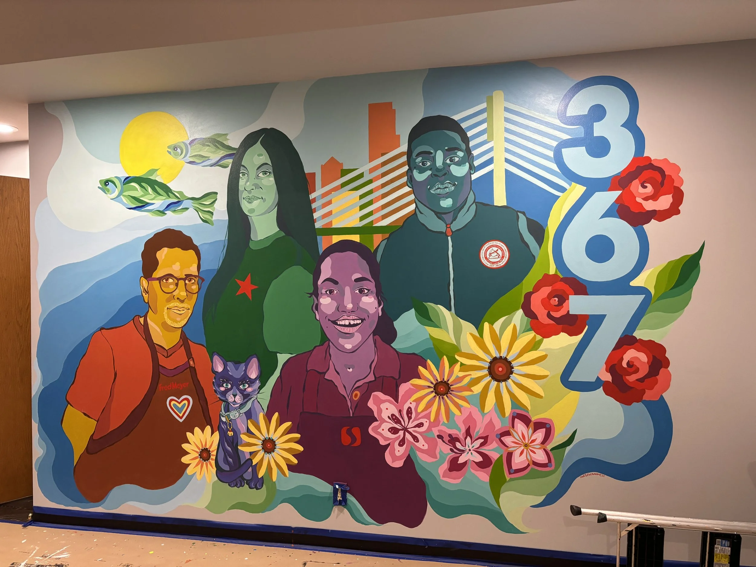 murals by Angelina v. — o n e s e v e n n i n e