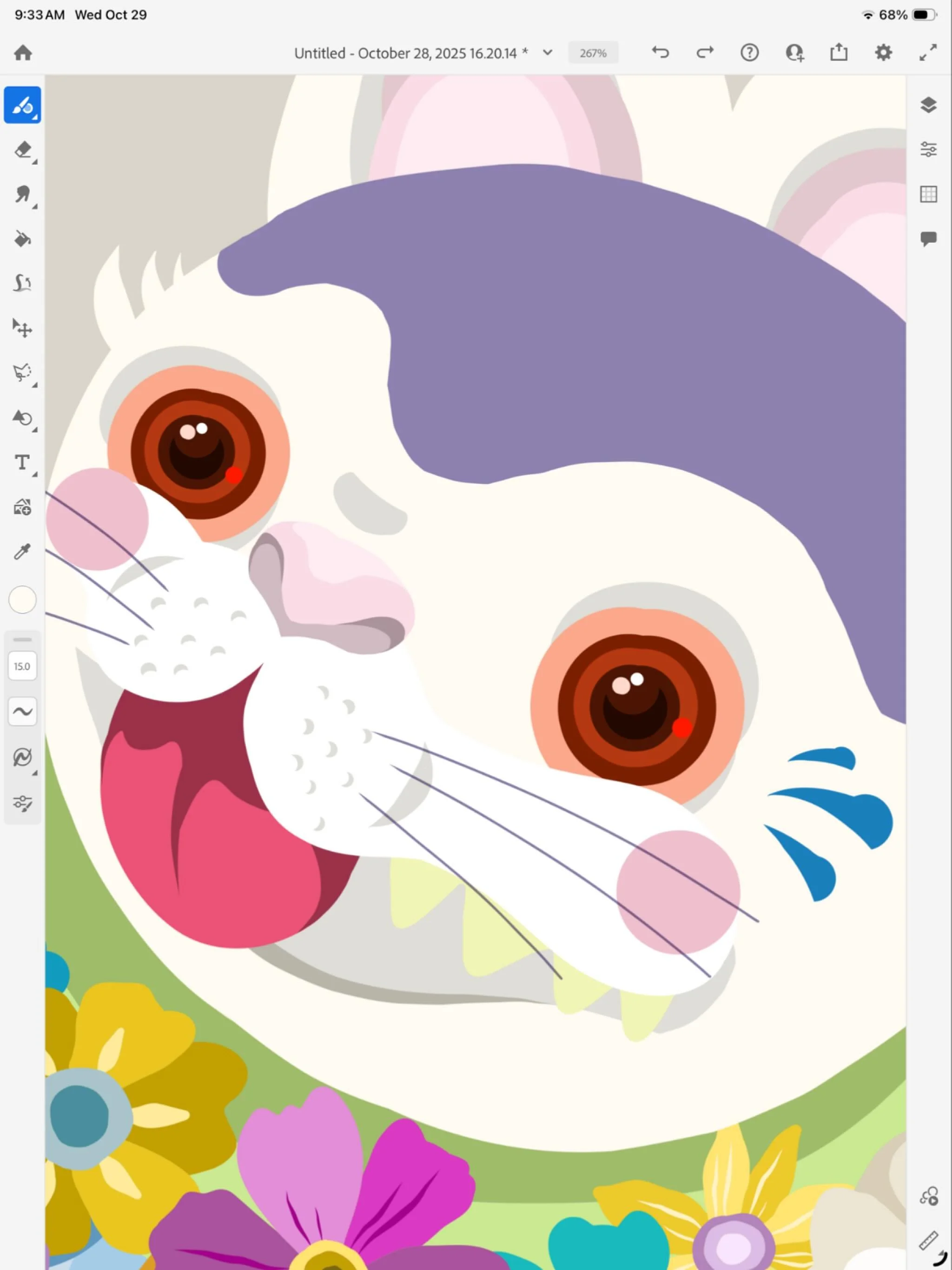 How insane does this Meneki cat look?! I did this illustration in 2006 and thought it be fun to update her with what I&rsquo;ve been doing lately. She&rsquo;s got a bit of Dia de los Muertos in there since I&rsquo;m celebrating all my angels this wee