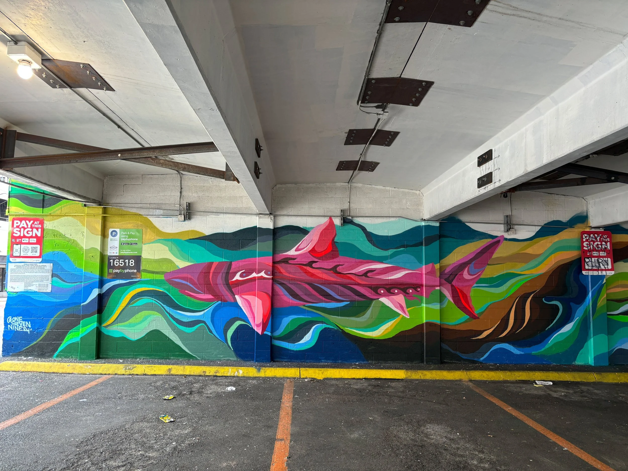 3rd Ave Pilot Shark Mural, 2024
