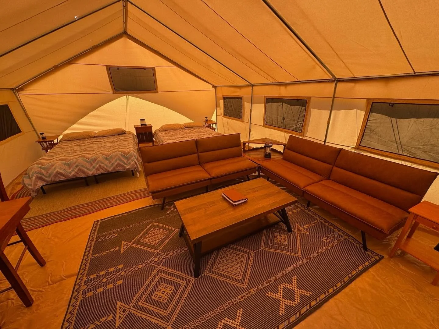 Safari Tent 2 for the 2025 season! Book it with link: airbnb.com/h/cedarriverglamping