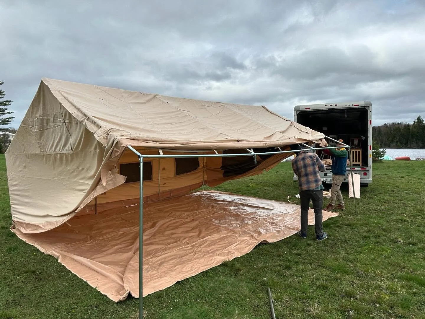 Assembling our Safari tents for the 2025 season!