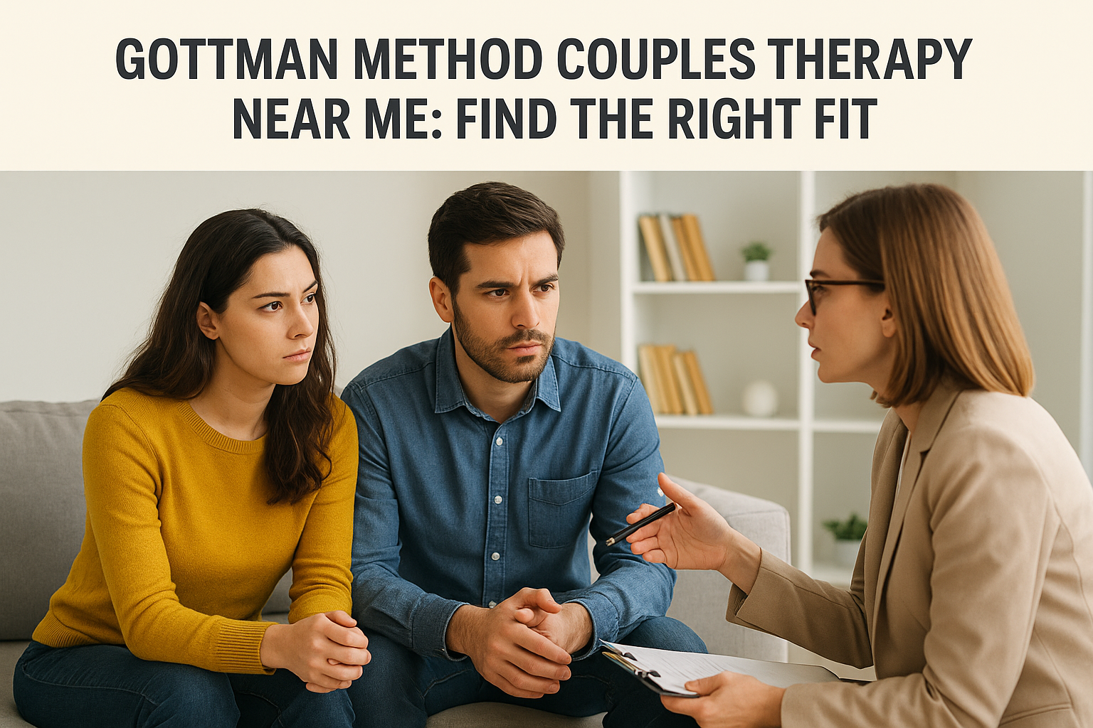 Gottman Method Couples Therapy Near Me: Find The Right Fit